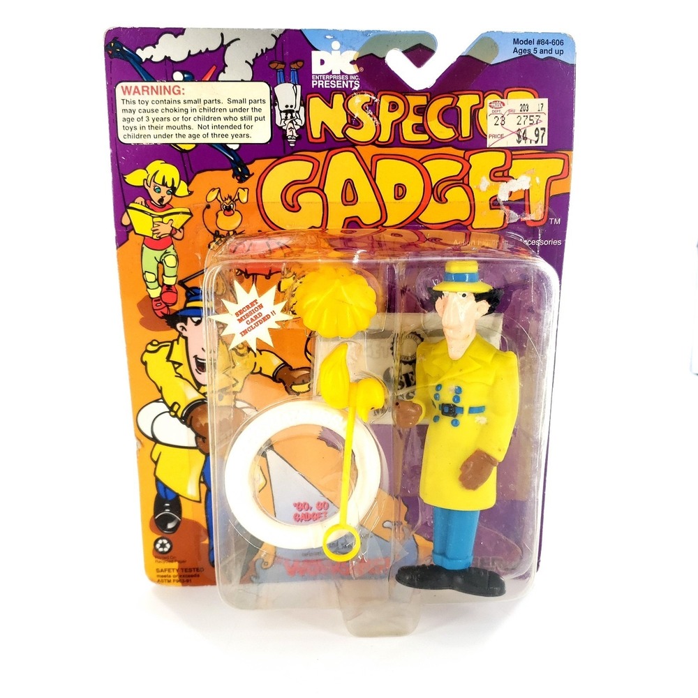 Vtg 1992 Inspector Gadget Go Go Gadget Water Pistol Squirting Action Tiger New